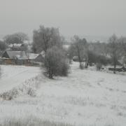 Деревня Устье зимой